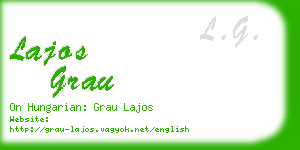 lajos grau business card